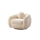 Manhattan Comfort Tribeca Mid-Century Modern 3-Piece Sofa Set in Cream