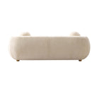 Manhattan Comfort Tribeca Mid-Century Modern 3-Piece Sofa Set in Cream