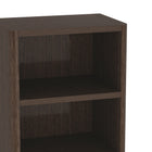 Manhattan Comfort Rivington Modern 28" Open Bookcase in Dark Walnut - Set of 3