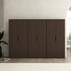 Manhattan Comfort Rivington Modern 38" Bookcase Cabinet in Walnut - Set of 3 - 3-BC004-BR