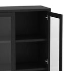 Manhattan Comfort Rivington Modern 38" Bookcase Cabinet in Black - Set of 3 - 3-BC005-BK