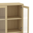 Manhattan Comfort Rivington Modern 38" Bookcase Cabinet in Natural Oak - Set of 3 - 3-BC005-NA