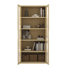 Manhattan Comfort Rivington Modern 38" Bookcase Cabinet in Natural Oak - Set of 3 - 3-BC005-NA