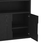 Manhattan Comfort Rivington Modern 40" Bookcase Cabinet in Black - Set of 3