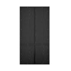 Manhattan Comfort Rivington Modern 40" Bookcase Cabinet in Black - Set of 3