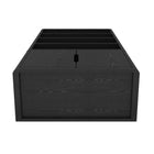 Manhattan Comfort Rivington Modern 40" Bookcase Cabinet in Black - Set of 3