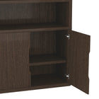 Manhattan Comfort Rivington Modern 40" Bookcase Cabinet in Walnut - Set of 3