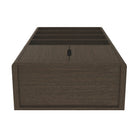 Manhattan Comfort Rivington Modern 40" Bookcase Cabinet in Walnut - Set of 3