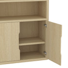 Manhattan Comfort Rivington Modern 40" Bookcase Cabinet in Natural Oak - Set of 3