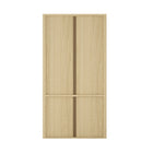 Manhattan Comfort Rivington Modern 40" Bookcase Cabinet in Natural Oak - Set of 3