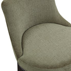 Manhattan Comfort Lucia Modern Chenille Wood Upholstered Barstool in Leaf Green - Set of 3