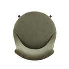 Manhattan Comfort Lucia Modern Chenille Wood Upholstered Barstool in Leaf Green - Set of 3