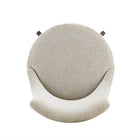 Manhattan Comfort Lucia Modern Chenille Wood Upholstered Barstool in Natural - Set of 3