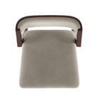 Manhattan Comfort Patricia Modern Wood Upholstered Barstool in Linen - Set of 3