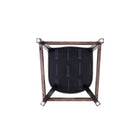 Manhattan Comfort Fifth Avenue Traditional Wood Upholstered Counter Stool in Graphite - Set of 3