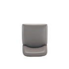 Manhattan Comfort Serena Modern Metal Upholstered Counter Stool in Taupe - Set of 3