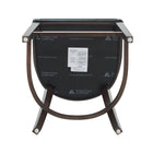 Manhattan Comfort Blair Modern Wood Upholstered Counter Stool in Black - Set of 3