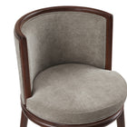 Manhattan Comfort Evalyn Modern Wood Upholstered Counter Stool in Dove - Set of 3