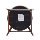 Manhattan Comfort Evalyn Modern Wood Upholstered Counter Stool in Natural - Set of 3