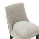 Manhattan Comfort Beever Modern Chenille Wood Counter Stool in Taupe - Set of 3