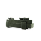 Manhattan Comfort Verandah Mid-Century Modern 3-Piece Sofa Set in Olive Green - 3-SFAC1669-OG