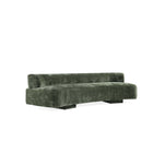 Manhattan Comfort Verandah Mid-Century Modern 3-Piece Sofa Set in Olive Green - 3-SFAC1669-OG