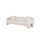 Manhattan Comfort Sylvia Modern Glam 3-Piece Sofa Set in Ivory