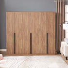 Manhattan Comfort Lee Modern 32" Wardrobe Closet in Golden Brown - Set of 3 - 3-WC001-GB