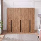 Manhattan Comfort Lee Modern 3-Piece Wardrobe Closet in Golden Brown