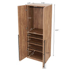 Manhattan Comfort Lee Modern 3-Piece Wardrobe Closet in Golden Brown