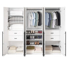 Manhattan Comfort Lee Modern 3-Piece Wardrobe Closet in White
