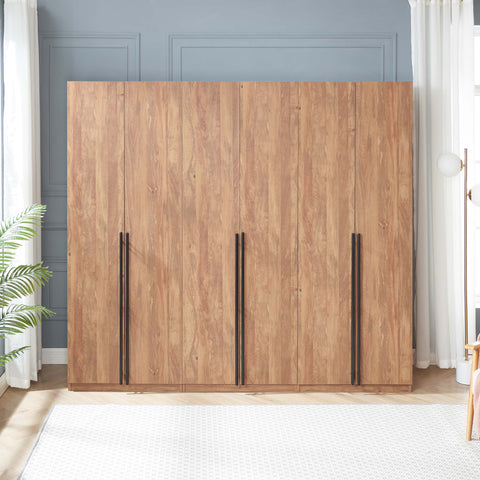 Manhattan Comfort Lee Modern 32" Wardrobe Closet in Golden Brown - Set of 3