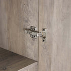 Manhattan Comfort Lee Modern 32" Wardrobe Closet in Rustic Gray - Set of 3 - 3-WC003-GY