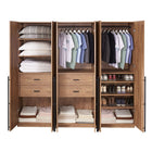 Manhattan Comfort Lee Modern Freestanding 3-Piece Module Wardrobe Closet with 2 Hanging Rods, 4 Drawers, 3 Shoe Storage and 6 Shelves