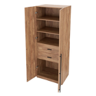 Manhattan Comfort Lee Modern Freestanding 3-Piece Module Wardrobe Closet with 2 Hanging Rods, 4 Drawers, 3 Shoe Storage and 6 Shelves
