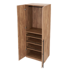 Manhattan Comfort Lee Modern Freestanding 3-Piece Module Wardrobe Closet with 2 Hanging Rods, 4 Drawers, 3 Shoe Storage and 6 Shelves
