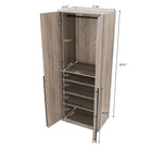 Manhattan Comfort Lee Modern Freestanding 3-Piece Module Wardrobe Closet with 2 Hanging Rods, 4 Drawers, 3 Shoe Storage and 6 Shelves