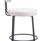 Zuo Blanca Counter Stool (Set of 2) Ivory