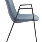 Zuo Desi Dining Chair (Set of 2) Azure Gray