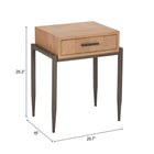 Zuo Verec Side Table Natural