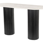 Zuo Izola Console Table White & Black