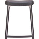 Zuo Ardenne Barstool (Set of 2) Black & Brown