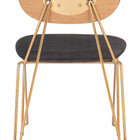 Zuo Georges Dining Chair (Set of 2) Gray & Gold