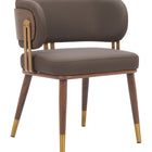 Zuo Brew Dining Chair Brown & Walnut