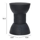 Zuo Wisdom Side Table Black