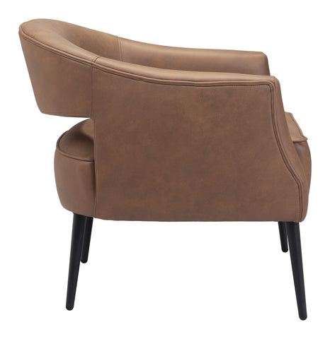 Zuo Berkeley Accent Chair Vintage Brown