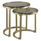 Zuo Tessa Nesting Tables (2-Piece) Brass