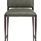 Zuo Freesia Counter Stool (Set of 2) Olive Green
