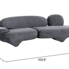 Zuo Oblak Sofa Storm Gray
