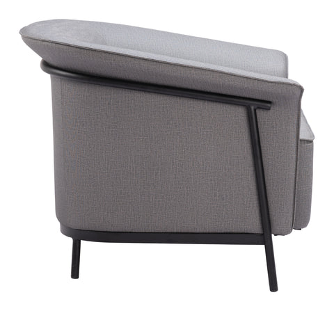 Zuo Burry Accent Chair Slate Gray